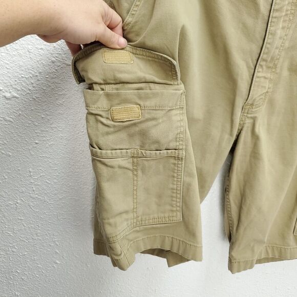 CARHARTT Men's Relaxed Fit Tan Cargo Carpenter Work Shorts - Picture 2 of 8